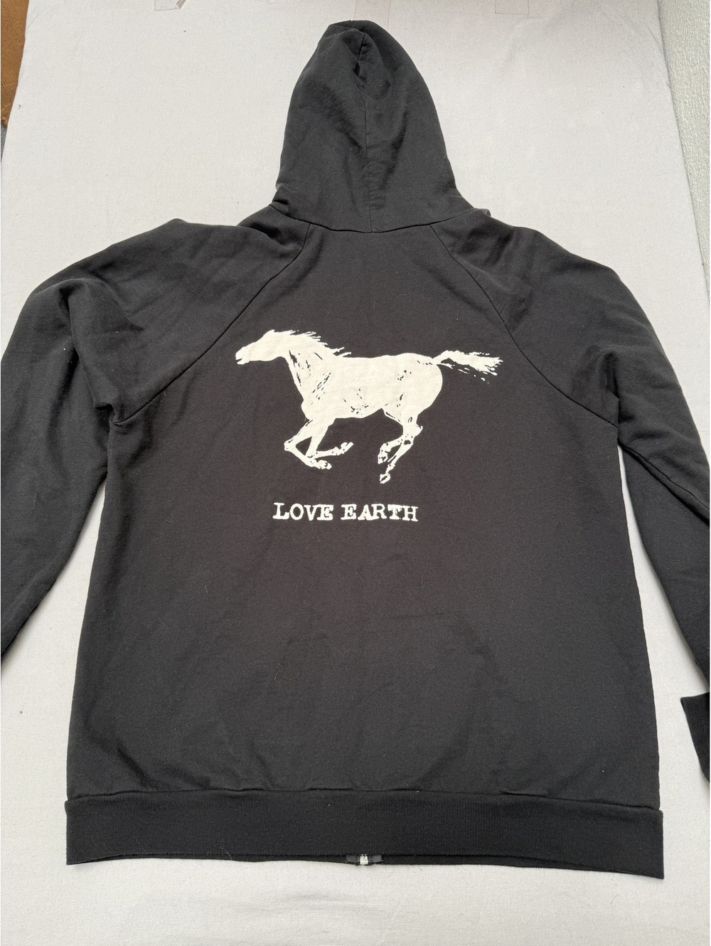Neil Young Crazy Horse Love Earth Hoodie Made in USA - L